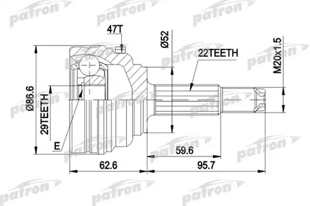 ШРУС PATRON PCV1401