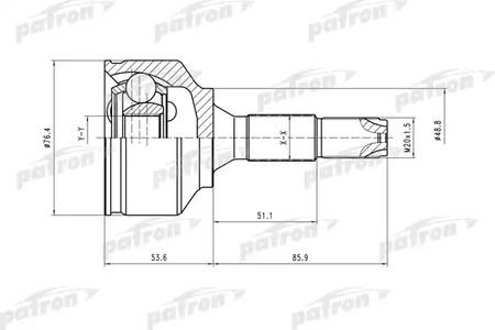 ШРУС PATRON PCV1407