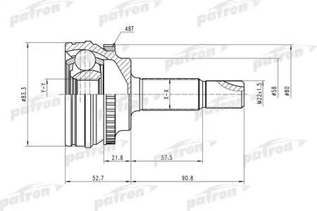 PCV1450 PATRON ШРУС