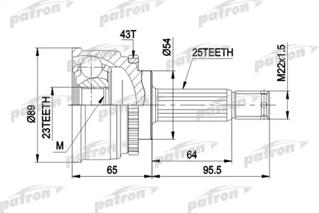 ШРУС PATRON PCV1491