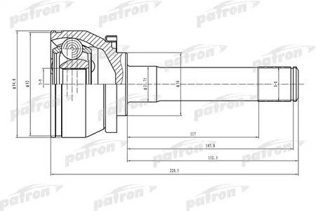 PCV1524 PATRON ШРУС наружный