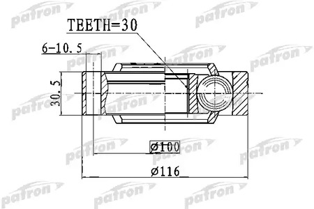 PCV1769 PATRON ШРУС