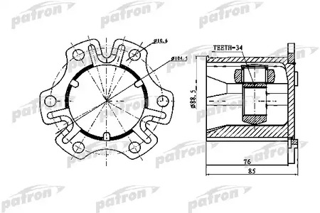 PCV1770 PATRON ШРУС