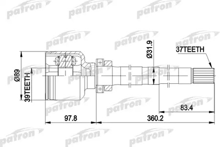 PCV3013 PATRON ШРУС