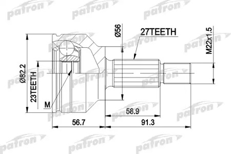 ШРУС PATRON PCV3610