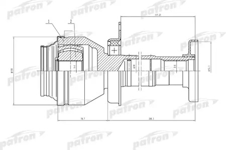 PCV4841 PATRON ШРУС