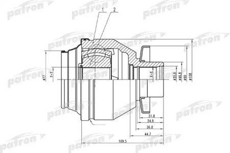 PCV4843 PATRON ШРУС