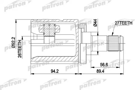 PCV5003 PATRON ШРУС