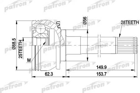 PCV5007 PATRON ШРУС