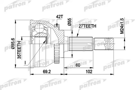 PCV9094 PATRON ШРУС