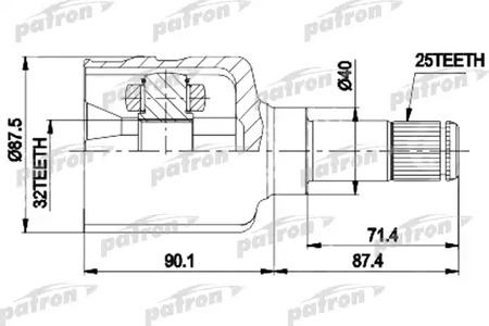 ШРУС PATRON PCV9536