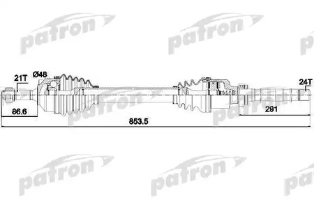 Полуось PATRON PDS0130