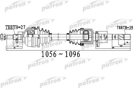 Полуось PATRON PDS0532