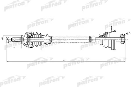 PDS0637 PATRON Полуось