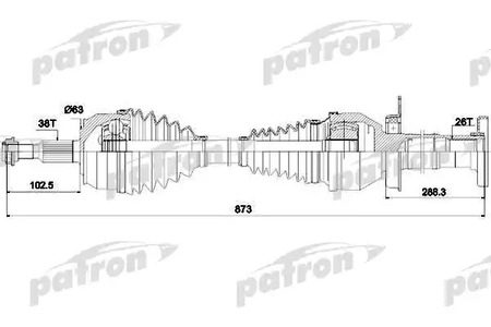 Полуось PATRON PDS4502