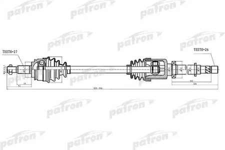 PDS4994 PATRON Полуось