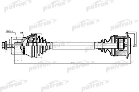 Полуось PATRON PDS9038