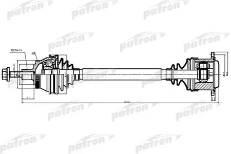 Полуось PATRON PDS9039