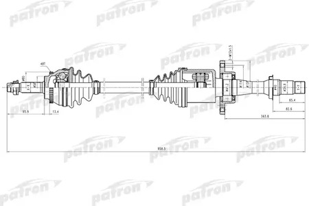 PDS9106 PATRON Полуось