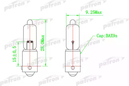 Лампа галогенная PATRON PLH6W