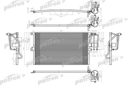 PRS1040 PATRON Радиатор кондиционера