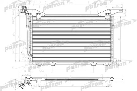 Радиатор кондиционера PATRON PRS1098