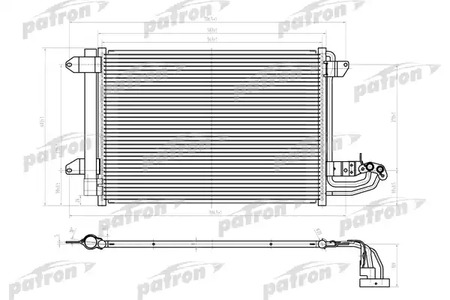 Радиатор кондиционера PATRON PRS1156