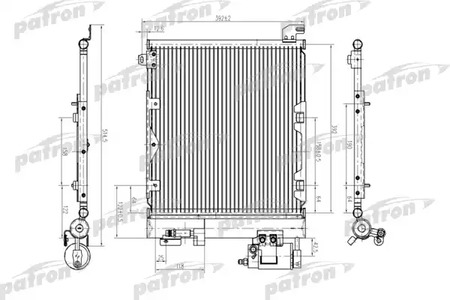 PRS1179 PATRON Радиатор кондиционера