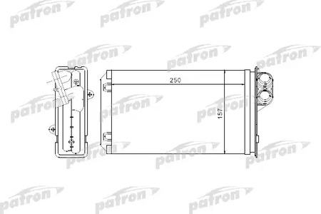 Радиатор отопителя PATRON PRS2056