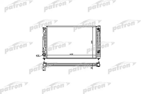 PRS3018 PATRON Радиатор системы охлаждения