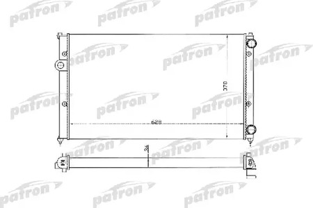 PRS3369 PATRON Радиатор системы охлаждения