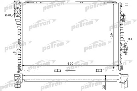 PRS3388 PATRON Радиатор системы охлаждения