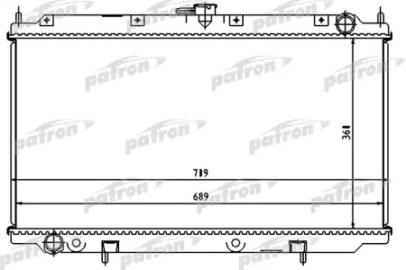 PRS3490 PATRON Радиатор системы охлаждения