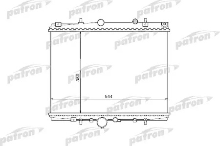 Радиатор системы охлаждения PATRON PRS3504