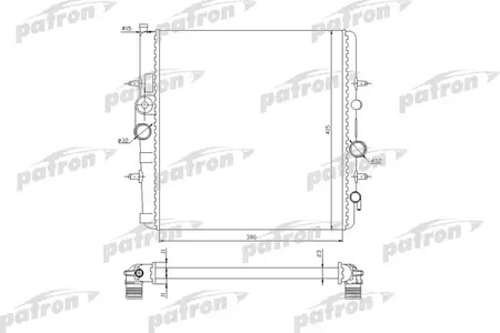 PRS3506 PATRON Радиатор системы охлаждения