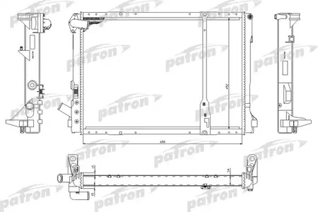 PRS3520 PATRON Радиатор системы охлаждения