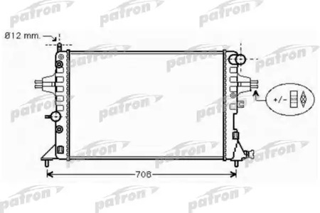 Радиатор системы охлаждения PATRON PRS3573