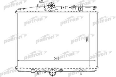 PRS3579 PATRON Радиатор системы охлаждения