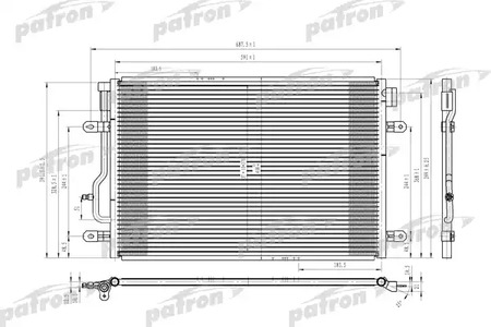 PRS3622 PATRON Радиатор кондиционера