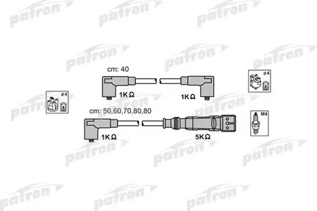 PSCI1006 PATRON Комплект проводов зажигания