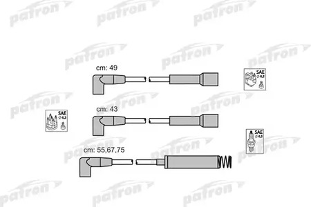 PSCI1008 PATRON Комплект проводов зажигания