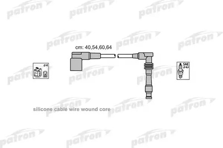 PSCI2004 PATRON Комплект проводов зажигания