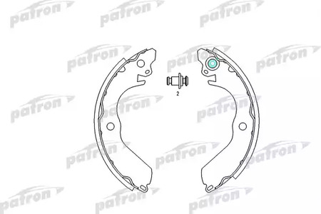 Колодки тормозные барабанные PATRON PSP403