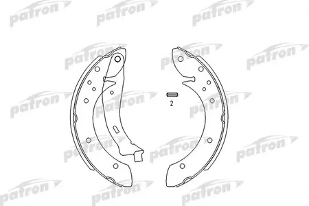 PSP567 PATRON Колодки тормозные барабанные