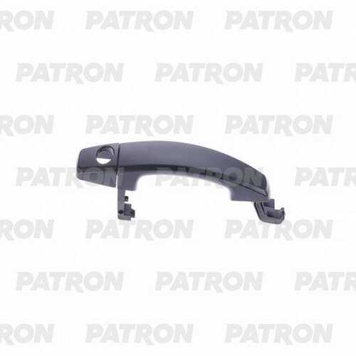 P20-0085L PATRON Ручка двери наружн передн лев с отв для замка OPEL: Astra H (MK5), Zafira B, Corsa D 04-10 (черн)