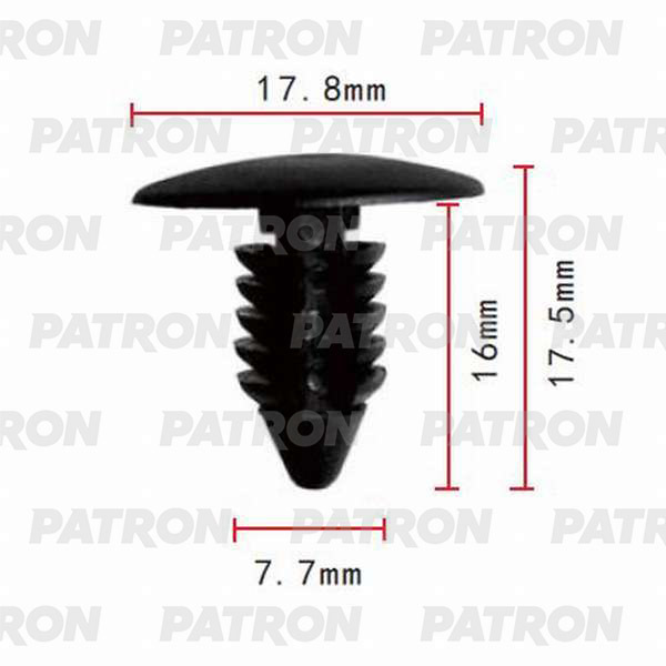 Клипса пластмассовая PATRON P37-0003