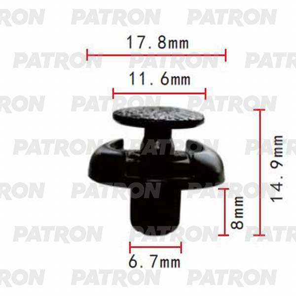 Клипса пластмассовая PATRON P37-0008