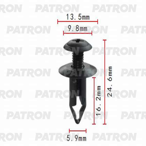 Клипса пластмассовая PATRON P37-0010