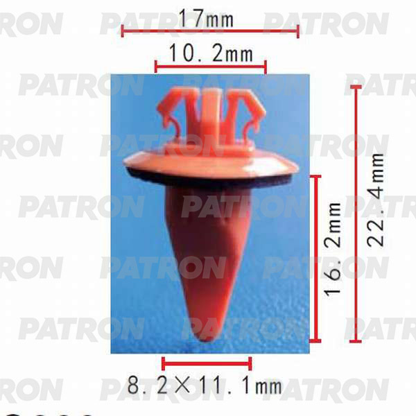 P37-0013 PATRON Зажим пластиковый