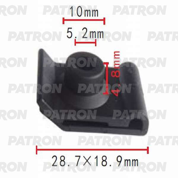 Клипса пластмассовая PATRON P37-0019